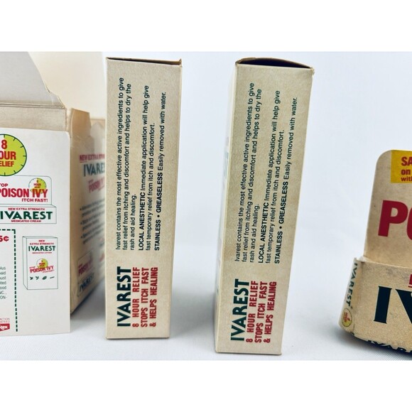 Lot Of Vintage Ivarest Poison Ivy Medicated Lotion - 1985 1986 - Blistex - NOS - Picture 7 of 16